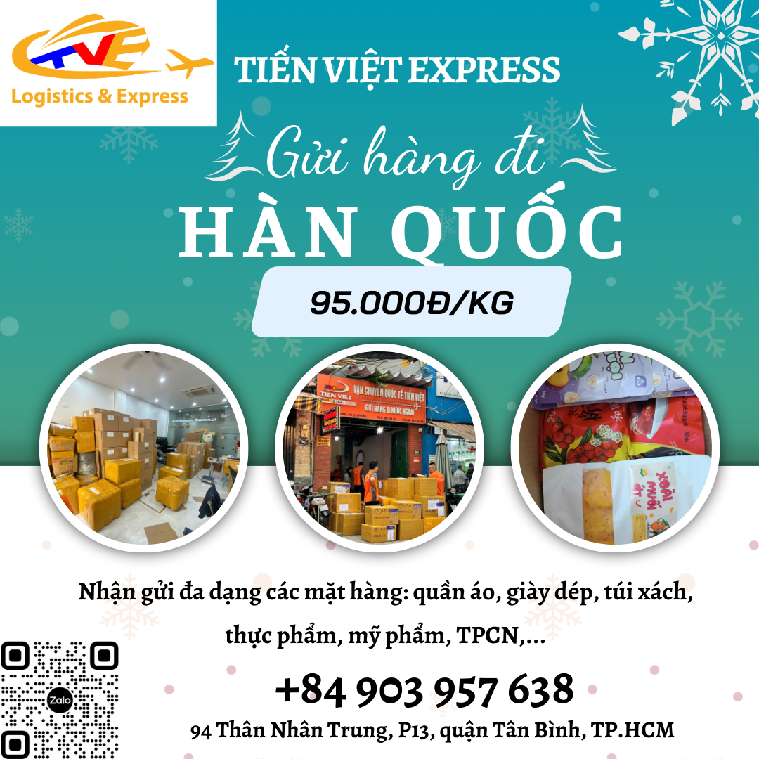 Gửi hàng đi Hàn Quốc - Tiến Việt Express